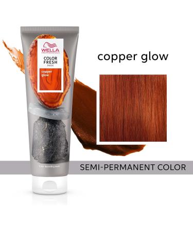 Wella Professional Color Fresh Mask Temporary Color Refresh Treatment Semi-Permanent Hair Dye Hair Gloss Treatment for Copper Hair Copper Glow Hair Dye & Invigo Color Brilliance Colour Protection Shampoo - Buy Online on GoSupps.com
