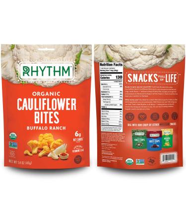 Rhythm Superfoods Variety Box: Cauliflower Bites, Kale Chips, Beet Chips, Carrot Sticks - Organic, Gluten-Free, Vegan, Paleo Friendly Snacks - Buy Online on GoSupps.com