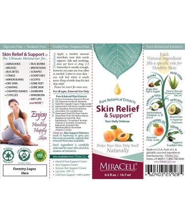 Miracell Skin Relief and Support 0.5 Fl Oz - Soothing Relief in a Single Pack - Buy Online on GoSupps.com