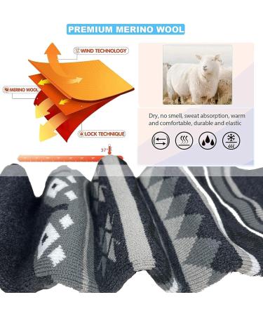 Tonifay Merino Wool Ski Socks for Men Women & Children - Warm Breathable Knee Socks for Skiing & Snowboard - Couples 2-Pack Size 43-47 - Buy Online on GoSupps.com