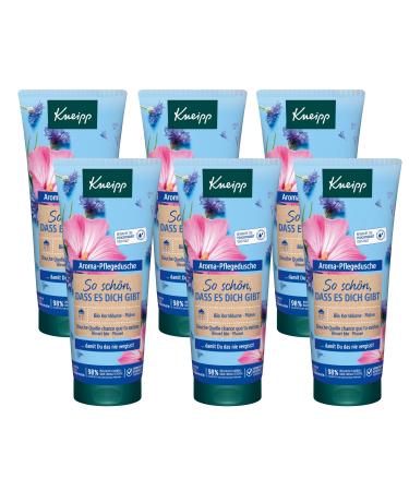 Kneipp Kneipp 6-Pack Aromatic Shower Gel Bottles - With natural extracts of cornflower mallow and natural nourishing oil - So beautiful it exists for you - 6 x 200ml