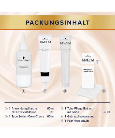  Diadem Diadem Seiden-Color-Creme 715 Medium Blonde Level 3 (170ml) 2-in-1 Permanent Hair Colour for Protection and Care for 70% Less Breakage and Lasting Colour Results - Buy Online on GoSupps.com