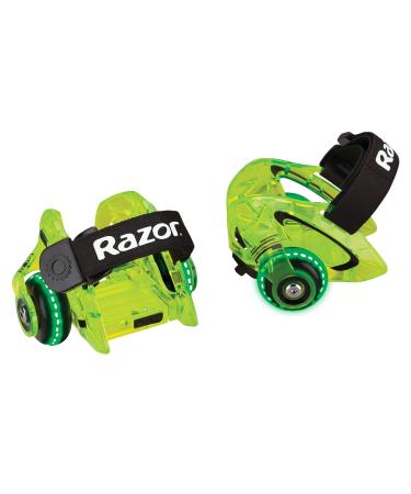 Razor Jetts DLX Heel Wheels Neon Green Frustration-Free Packaging