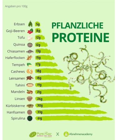 Premium Raw Vegan Spirulina Powder 250g - German Algae Superfood for Smoothies & Health | Pureeraw - Buy Online on GoSupps.com