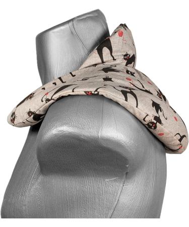 Neck Pillow with Stand-Up Collar - Cat-Mimi Grape Seed Heat Pad & Neck Warmer - International Shipping - Buy Online on GoSupps.com