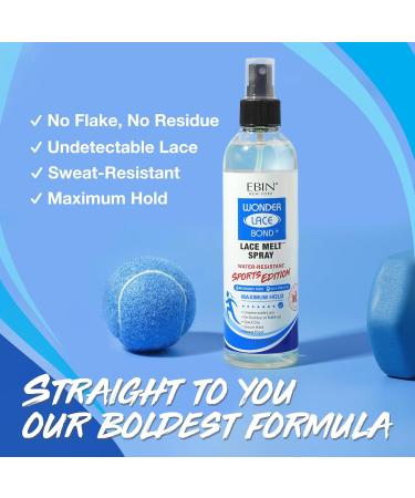 Wonder Bond Melt Spray Sports Edition 8oz | Maximum Hold Rosemary Mint Infused Water Resistant & Long Lasting for Undetectable Finish | Ship Internationally - Buy Online on GoSupps.com