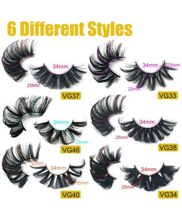 25MM Fluffy Mink False Eyelashes - 30 Pairs in 6 Styles - Dramatic 5D Full Volume Wispy & Curly - Wholesale by BEFACL - Buy Online on GoSupps.com