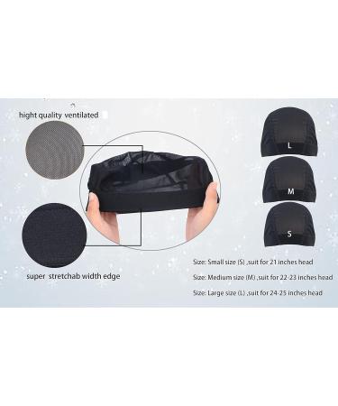 Ytbyt 6-Piece Mesh Wig Cap - Stretch Black Power Cap (M) for Wig Production | International Shipping Available - Buy Online on GoSupps.com