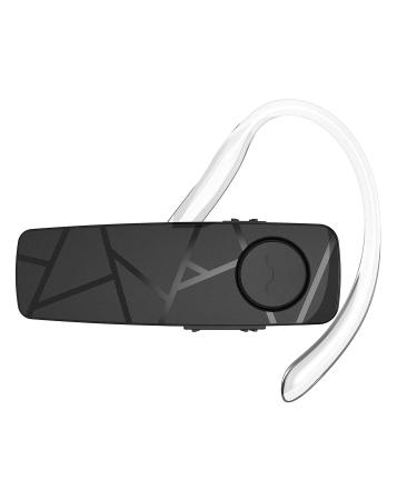 TELLUR VOX 55 Bluetooth Headset, Handsfree Earpiece, BT v5.2, Multipoint Two Simultaneous Connected Devices, 360 Hook for Right or Left Ear, iPhone and Android