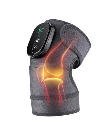 Heating Pad for Knee Brace with Massager Heated Knee Massager for Pain Relief Heated Knee Wrap for Knee Warmer 1