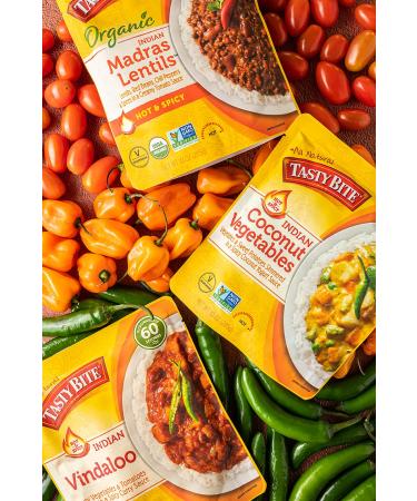 Hot & Spicy Coconut Vegetables - Tasty Bite 10oz (Pack of 6) | Ready to Eat Indian Entree - Buy Online on GoSupps.com