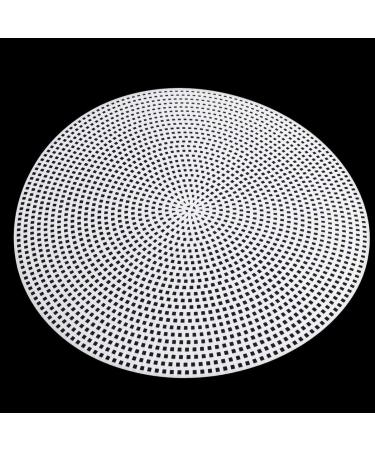 10pcs Clear Mesh Plastic Canvas DIY Kit | Round Plastic Canvas Sheets for Needlepoint | 20cm Embroidery Hoop Included - Buy Online on GoSupps.com
