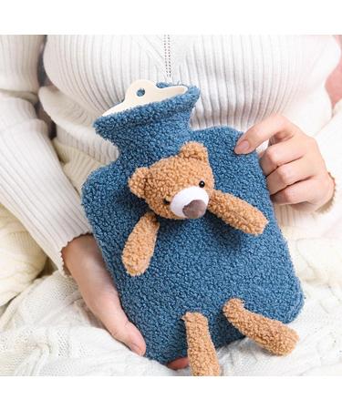 Kot-au Portable Hot Water Bag | 1000ml Thermal Water Bag with Cute Bear Cover - Ideal for Heat & Cold in Winter - Buy Online on GoSupps.com
