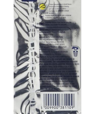 FREEDENT 5 Boxes of 10 White Sugar-Free Chewing Gums Fruit Flavor 70g - Buy Online on GoSupps.com