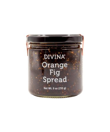 Divina Orange Fig Spread Jam, 9 Ounce