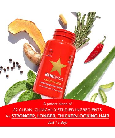 HAIRtamin Vegan Hair Vitamins | 30 Capsules for Faster Hair Growth - Buy Online on GoSupps.com