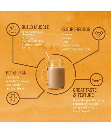  Tudor Sunwariorr Organic Vegan Plant Based Protein Powder | 5 Super Foods Quinoa Chia Seed Soy-Free Dairy Free Gluten Free Non-GMO | Vanilla 30 Servings | - Buy Online on GoSupps.com