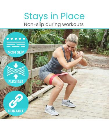 Vive Loop Bands Set (6 Pack) - Multi-Resistance Elastic Bands for Home & Gym Workouts Physical Therapy Yoga & Pilates - Perfect for Toning Hips Butt Arms & Legs - Buy Online on GoSupps.com