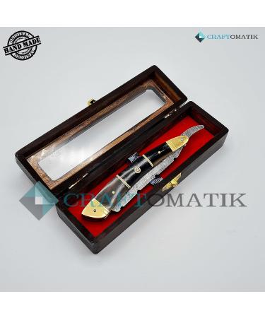 Razor Damascus Steel Men's Gift Set | High Quality Handmade Barber Razor | DBR34 - Buy Online on GoSupps.com