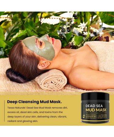 Dead Sea Mud Mask with Collagen - Reduces Blackheads, Acne & Oily Skin - Natural Anti-Aging Formula for Face & Body - Men & Women - Buy Online on GoSupps.com