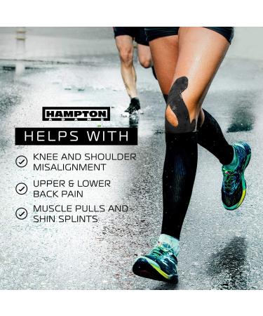 135ft Bulk Kinesiology Tape Roll - Waterproof Sports Therapy Support for Knee, Muscle, Wrist, Shoulder, Back - Original Uncut Premium Elastic & Hypoallergenic Cotton - Black - Buy Online on GoSupps.com
