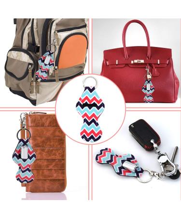 Buy Puezokly 12 Set Chapstick Holder Keychain - Cute Neoprene Lip Balm Holders with Metal Keychain for Easy Access | International Shipping Available - Buy Online on GoSupps.com