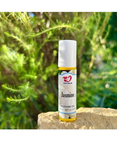 Jasmine Perfume Oil | .03 oz/10 ml Roll On Bottle with Organic Jojoba Oil | Made in Santa Barbara California (Jasmine) - Buy Online on GoSupps.com