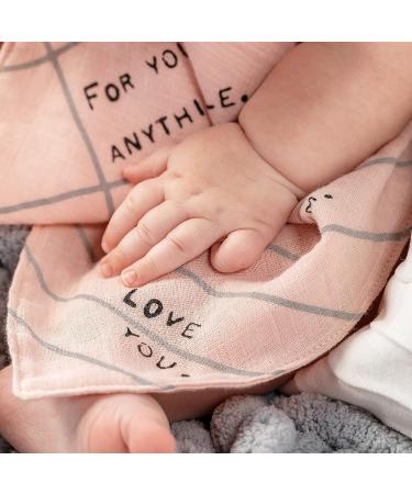 DEMDACO Dear You Sweet Baby Girl Pink Cotton Wood Teether Ring Blankie - 10x10 Inch - Buy Online on GoSupps.com