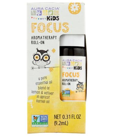 Aura Cacia Kids Aromatherapy Roll-On Focus 0.31 fl oz (9.2 ml) - Buy Online on GoSupps.com