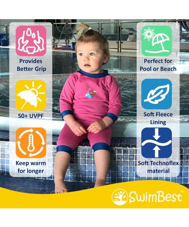 Swimbest Warmsuit 0-3 Months - Fleece Lined Baby Swimming Costume with 50+ UV Protection - All at Sea - Buy Online on GoSupps.com
