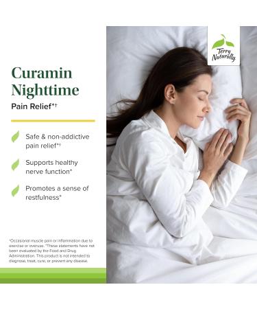 Terry Naturally Curamin Nighttime - Curcumin & DLPA Capsule Supplement - Non-GMO Supplement to Support Healthy Sleep & Relaxation - Herbal Supplement with Melatonin - 60 Capsules 60 Count (Pack of 1) - Buy Online on GoSupps.com