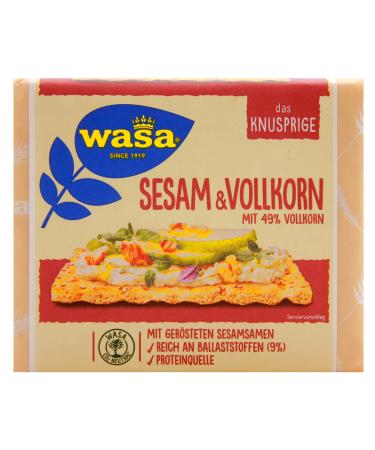 wasa sesame & wholegrain crispbread pack of 12 (12 x 200g)