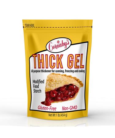 Cornabys Thick Gel 1 lb. (Pack of 1) | Premium Waxy Maize Starch, 2x More Thickening | Gluten-free, non-GMO, Natural Food Thickener for Thickening Soups, Sauces, Gravies, Cooked Pudding, and More!