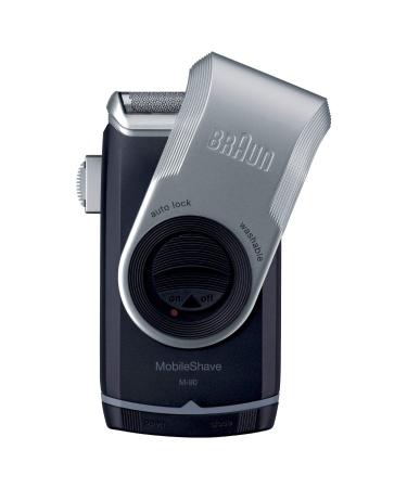 Braun Mobileshave Elektrorasierer razor men for on the go traveler soldier with long-haired trimmer gift man M-90 black/silver |Pack - Buy Online on GoSupps.com