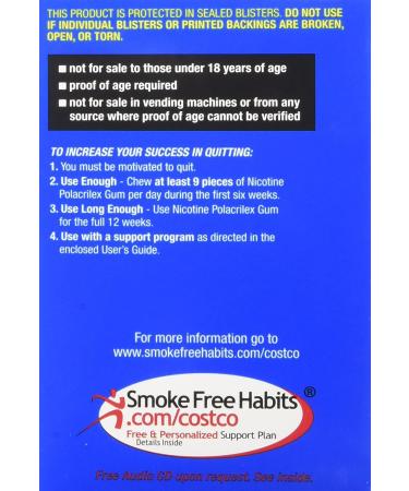 Kirkland Signature Quit Smoking Gum 2 mg - 380 Count - Buy Online on GoSupps.com