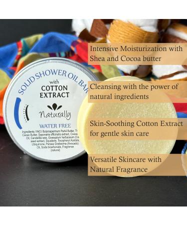 Water-Free Shower Oil with Cotton Extract - Intense Hydration and Nourishment for Revitalized Skin - Buy Online on GoSupps.com