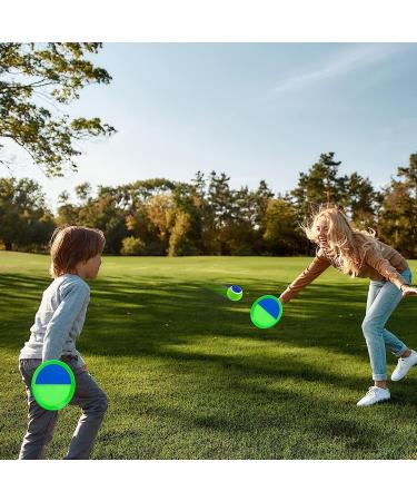 Qrooper Toss and Catch Ball Set - Fun Beach and Yard Games for Kids Ages 4-8 - Upgraded Outdoor Paddle Ball Set - Great for Camping and Family Play - Ideal Kids Gift (Green) - Buy Online on GoSupps.com