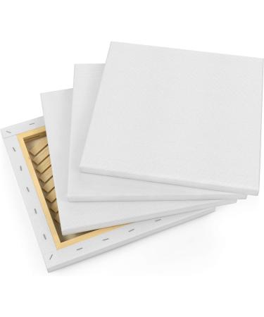 Arteza 12x12 Stretched Canvases for Painting - Pack of 8 | 100% Cotton, Gesso-Primed | Ideal for Acrylic & Oil Painting - Buy Online on GoSupps.com