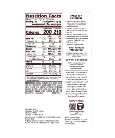 Near East Quinoa Blend Rosemary & Olive Oil - 4.9 oz - Buy Online on GoSupps.com