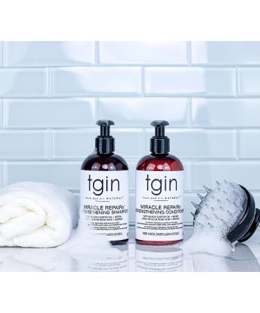tgin Miracle RepaiRx Strengthening Shampoo with Black Castor Oil and Biotin - 13 Oz - Buy Online on GoSupps.com
