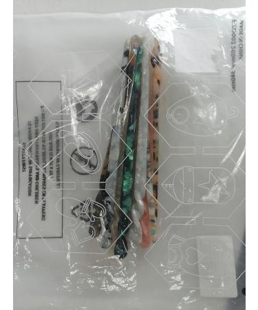 10 Piece Leopard Pattern Acetate Hair Sticks - Vintage Retro Hairpins & DIY Hair Styling Accessories for Women & Girls - Buy Online on GoSupps.com