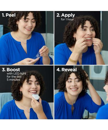 Crest 3D Whitestrips 10 Day Smile Makeover At-Home Teeth Whitening Kit 10 Treatments + 1 LED Light 15 Levels Whiter Tooth Whitener - Buy Online on GoSupps.com