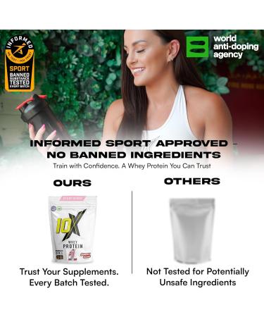  10X Athletic Whey Protein Low Calorie High Protein Vegetarian Informed Sport Different Flavors 700g-750g (Banana Split) - Buy Online on GoSupps.com