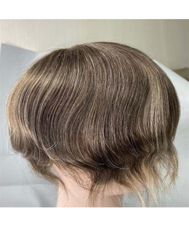 Toupee for Men's Hair Toupee for Men Real Human Hair Pieces Male Hair Prosthesis Super Soft and Breathable Full Lace Base Hair Replacement System for Man Hairpiece for Men (Color : Color 4 and 613 11 8x10 Color 4 and 613 110% - Buy Online on GoSupps.com