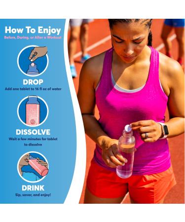 Nuun Sport Electrolyte Drink Tablets - Tropical Flavor 10 Count (Pack of 4) | Hydration & Energy Boost | International Shipping Available - Buy Online on GoSupps.com