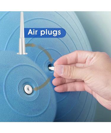 Yoga Ball Exercise Plug Replacement Kit - 6-Piece Air Stopper Adapter for Fitness Balls - Buy Online on GoSupps.com