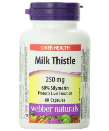 Webber Naturals Milk Thistle 60-Percent Silymarin Extract Capsule 250mg