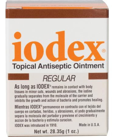 Baar Products - Iodex Antiseptic Ointment - 4.7% Iodine - Prevents Infections  Promotes Healing  Inhibits Bacteria Growth - for Minor Cuts and Wounds - 1 oz