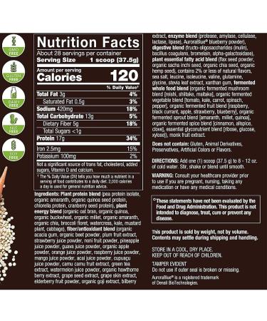 PLNT Vanilla Meal Replacement Powder - Vegan NonGMO Plant Protein with 16g of Protein Per Serving (2.4lb) - Buy Online on GoSupps.com