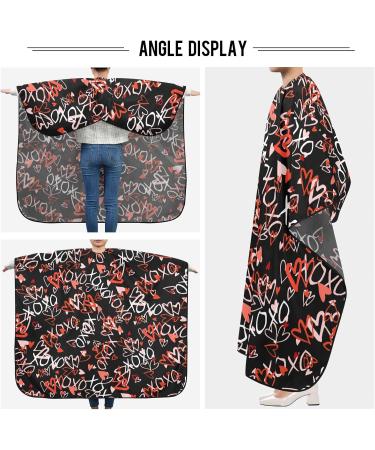 Waterproof Barber Cape - Love & Heart Pattern | Cheetah Haircut Bib for Men & Women | Unisex Hair Cutting Cape - Shop Now - Buy Online on GoSupps.com